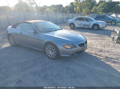 2004 BMW 645CI Gray  Gasoline WBAEK73434B321464 photo #1