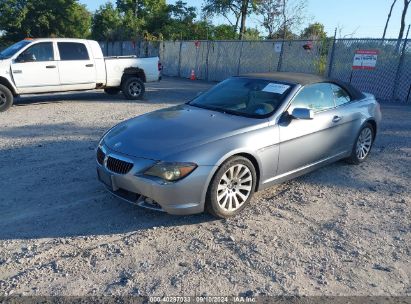 2004 BMW 645CI Gray  Gasoline WBAEK73434B321464 photo #3