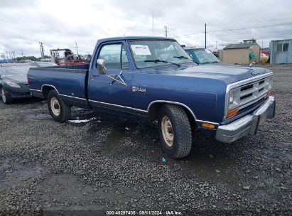 1986 DODGE D-SERIES D200/D250 Blue  Gasoline 1B7KD24W0GS124839 photo #1