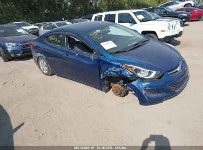 2016 HYUNDAI ELANTRA SE Blue  Gasoline KMHDH4AE2GU514605 photo #1