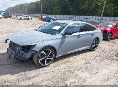 2022 HONDA ACCORD SPORT SPECIAL EDITION Light Blue  Diesel 1HGCV1F41NA053081 photo #3