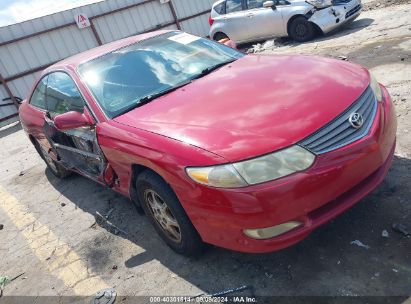 2002 TOYOTA CAMRY SOLARA SE Red  Gasoline 2T1CE22P42C011533 photo #1