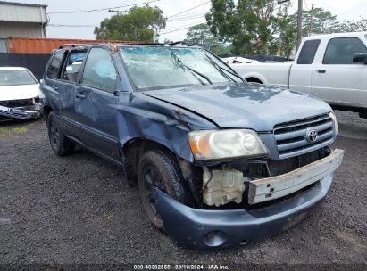 2005 TOYOTA HIGHLANDER LIMITED V6/V6 Blue  Gasoline JTEDP21AX50059169 photo #1