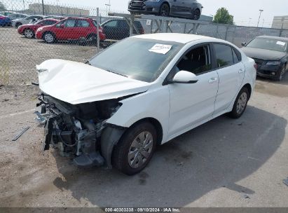 2019 KIA RIO S White  Gasoline 3KPA24AB1KE227634 photo #3