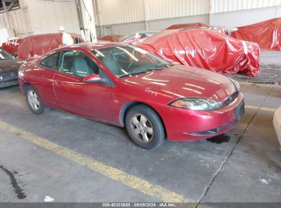 2000 MERCURY COUGAR V6 Red  Gasoline 1ZWFT61L1Y5612390 photo #1