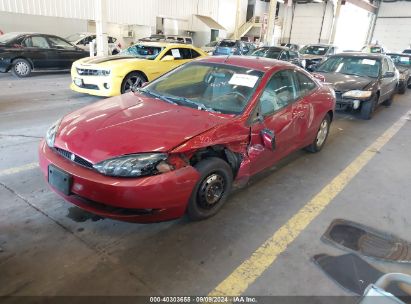 2000 MERCURY COUGAR V6 Red  Gasoline 1ZWFT61L1Y5612390 photo #3