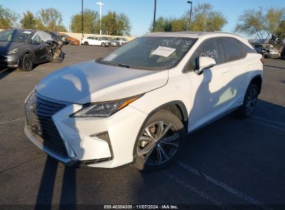 2019 LEXUS RX 450H White  Hybrid 2T2BGMCA5KC038523 photo #3