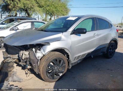 2022 HONDA HR-V AWD SPORT Gray  Gasoline 3CZRU6H19NM760308 photo #3