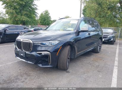 2020 BMW X7 M50I Blue  Gasoline 5UXCX6C06LLE35956 photo #3