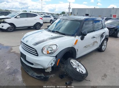 2014 MINI COUNTRYMAN COOPER White  Gasoline WMWZB3C53EWR42250 photo #3