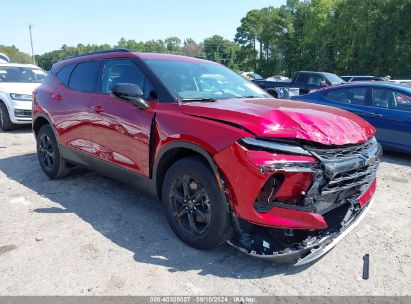 2024 CHEVROLET BLAZER FWD 2LT Burgundy  Gasoline 3GNKBCR40RS282647 photo #1