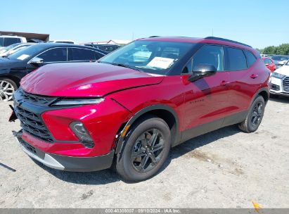 2024 CHEVROLET BLAZER FWD 2LT Burgundy  Gasoline 3GNKBCR40RS282647 photo #3