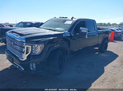 2022 GMC SIERRA 2500HD 4WD  STANDARD BED DENALI Black  Diesel 1GT49REY1NF257263 photo #3