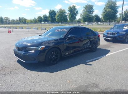 2022 HONDA CIVIC SI SEDAN Black  Gasoline 2HGFE1E53NH475183 photo #3