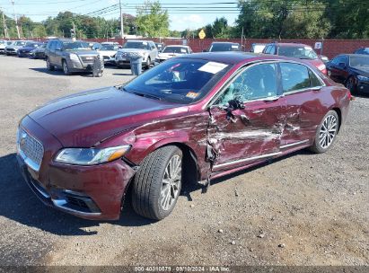 2017 LINCOLN CONTINENTAL SELECT Burgundy  Gasoline 1LN6L9SPOH5634015 photo #3