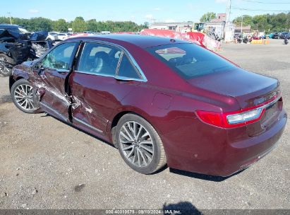 2017 LINCOLN CONTINENTAL SELECT Burgundy  Gasoline 1LN6L9SPOH5634015 photo #4