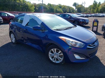 2013 HYUNDAI ELANTRA GT Dark Blue  Gasoline KMHD35LE2DU053077 photo #1