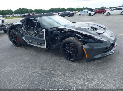 2017 CHEVROLET CORVETTE STINGRAY Z51 Gray  gas 1G1YK3D78H5111117 photo #1