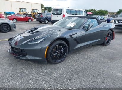 2017 CHEVROLET CORVETTE STINGRAY Z51 Gray  gas 1G1YK3D78H5111117 photo #3