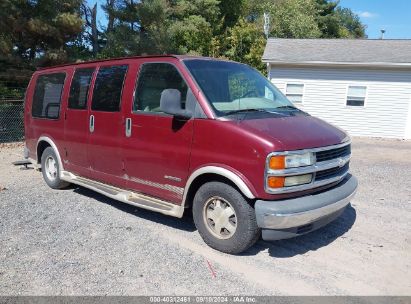 2002 CHEVROLET EXPRESS Maroon  Gasoline 1GBFG15R721231403 photo #1