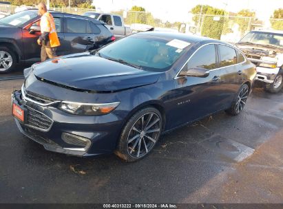 2017 CHEVROLET MALIBU 1LT Dark Blue  Gasoline 1G1ZE5ST9HF258452 photo #3