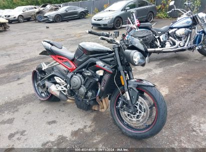 2019 TRIUMPH MOTORCYCLE STREET TRIPLE R Black  Gasoline SMTA434D0KT915554 photo #1