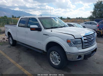 2013 FORD F-150 LARIAT White  Gasoline 1FTFW1ET3DKG28985 photo #1