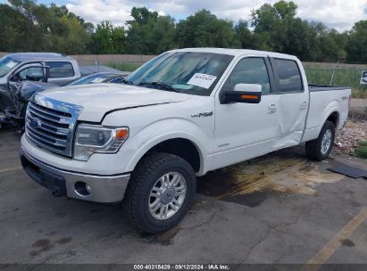 2013 FORD F-150 LARIAT White  Gasoline 1FTFW1ET3DKG28985 photo #3