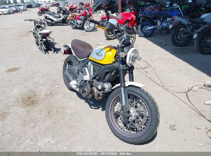 2016 DUCATI SCRAMBLER 800 Yellow  Gasoline ML015ANMXGT008882 photo #1