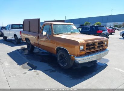 1986 DODGE D-SERIES D100 Brown  Gasoline 1B7FD04TXGS040023 photo #1