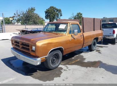 1986 DODGE D-SERIES D100 Brown  Gasoline 1B7FD04TXGS040023 photo #3