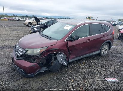 2013 HONDA CR-V EX-L Red  Gasoline 5J6RM4H78DL030575 photo #3