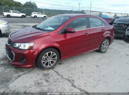 2020 CHEVROLET SONIC FWD  LT Red  Gasoline 1G1JD5SB5L4141642 photo #3