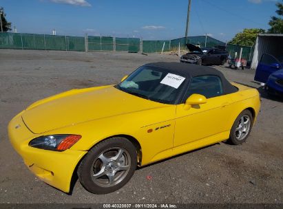 2001 HONDA S2000 Yellow  Gasoline JHMAP11481T009549 photo #3