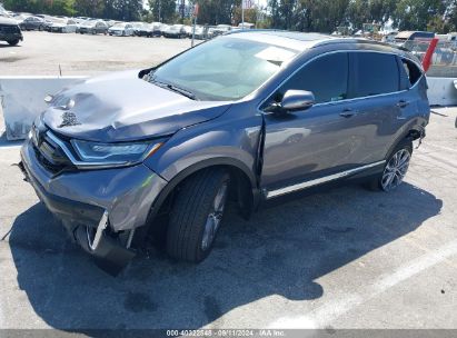 2022 HONDA CR-V HYBRID TOURING Gray  Hybrid 5J6RT6H90NL044066 photo #3