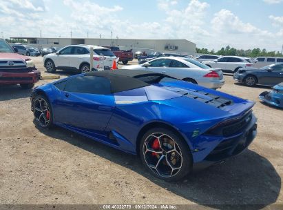 2022 LAMBORGHINI HURACAN EVO SPYDER RWD Blue  Gasoline ZHWUT5ZF3NLA18991 photo #4