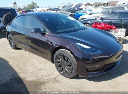 2023 TESLA MODEL 3 REAR-WHEEL DRIVE Purple  Electric 5YJ3E1EA8PF691361 photo #1