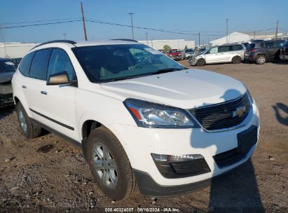 2017 CHEVROLET TRAVERSE LS White  Gasoline 1GNKRFKD8HJ308256 photo #1