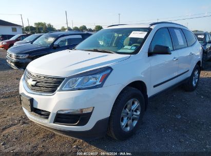 2017 CHEVROLET TRAVERSE LS White  Gasoline 1GNKRFKD8HJ308256 photo #3