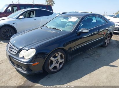 2005 MERCEDES-BENZ CLK 500 Black  Gasoline WDBTJ75J45F157795 photo #3