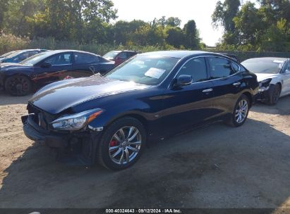 2015 INFINITI Q70 5.6X Blue  Gasoline JN1AY1ARXFM160066 photo #3