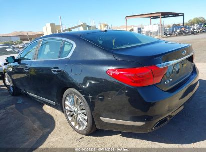 2015 KIA K900 LUXURY Black  Gasoline KNALW4D4XF6022817 photo #4