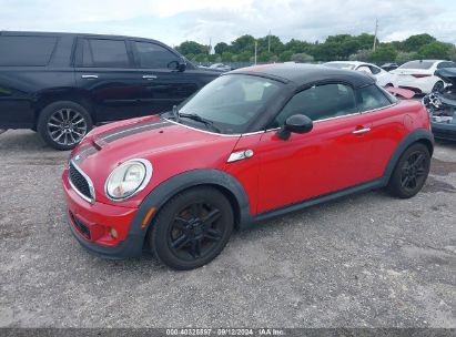 2013 MINI COUPE COOPER S Red  Gasoline WMWSX3C57DT466359 photo #3