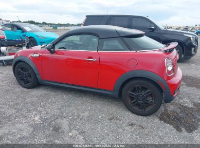 2013 MINI COUPE COOPER S Red  Gasoline WMWSX3C57DT466359 photo #4