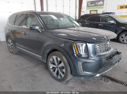 2020 KIA TELLURIDE S Dark Blue  Gasoline 5XYP6DHC7LG042117 photo #1