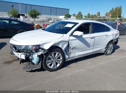 2018 CHEVROLET IMPALA 1LT White  Gasoline 2G1105S35J9116612 photo #3