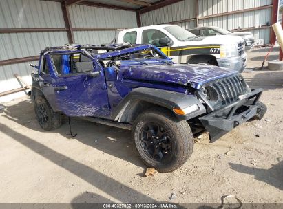 2020 JEEP WRANGLER UNLIMITED WILLYS 4X4 Blue  Gasoline 1C4HJXDGXLW169248 photo #1