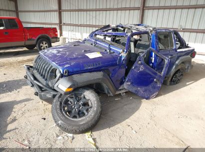 2020 JEEP WRANGLER UNLIMITED WILLYS 4X4 Blue  Gasoline 1C4HJXDGXLW169248 photo #3