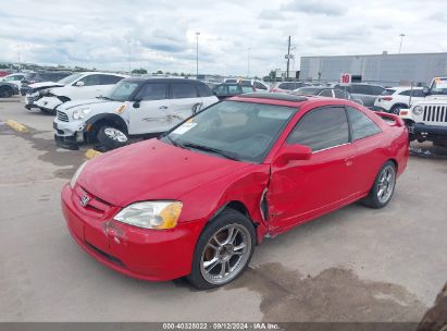 2001 HONDA CIVIC EX Red  Gasoline 1HGEM22961L039677 photo #3