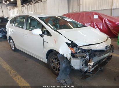 2015 TOYOTA PRIUS V FOUR White  Hybrid JTDZN3EU2FJ021005 photo #1